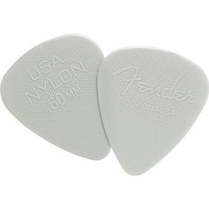 Fender 351 Shape Premium Picks (12 Pack) voor elektrische gitaar, akoestische gitaar, mandoline en bas .60 mm Kleur: wit