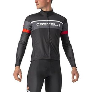 castelli Pasta Jersey, Light Black/Dark Grey-Red, M, Light Black/Dark Gray-Red