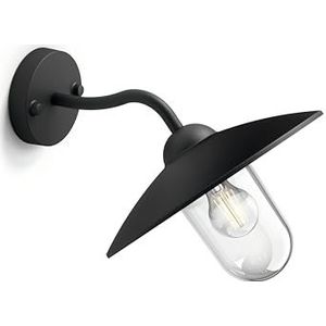 Philips buitenlamp hanglamp, zwart, helder glas, IP44