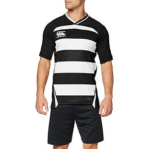 Canterbury Vapodri Evader Rugbyshirt voor heren, Zwart/Wit