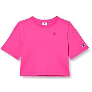 Champion T-shirt voor meisjes en meisjes, fuchsia (Fpl), 92, fuchsia (Fpl)