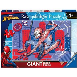 Ravensburger - Spiderman puzzel, 03088 0, meerkleurig, 24 Pezzi Giant Pavimento