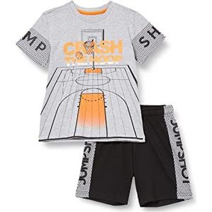 Chicco 2-delige set met T-shirts en korte broeken, casual, zwart, normaal, voor kinderen, zwart, zwart.