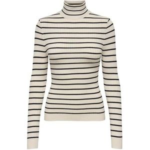 ONLY Onlkarol L/S Coltrui Knt Noos Sweater voor dames, Whitecap grijs