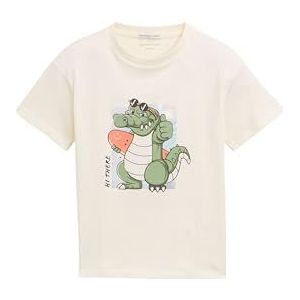 TOM TAILOR 1045375 T-shirt voor jongens, 12906 - wolwit.