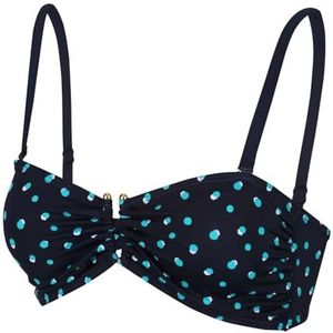 Regatta Aceana bikinitop voor dames, met verstelbare bandjes, marineblauw gestippeld