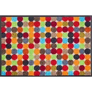 wash+dry Mikado Dots voetmat, wasbaar, 40 x 60 cm, meerkleurig