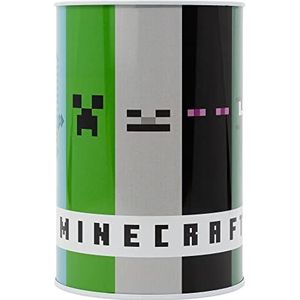 Minecraft Spaarpot voor kinderen, metallic