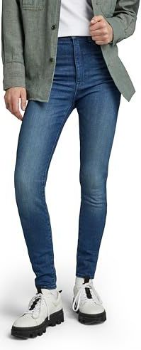 G-STAR RAW Kafey Ultra High Skinny damesjeans, Blauw (Faded Neptune Blue 6550-c571)
