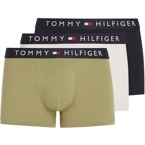 Tommy Hilfiger Lot de 3 boxers pour homme, Multicolore (Faded Olive/des Sky/Misty Coast), XXL