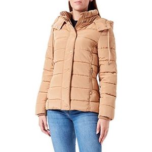 TOM TAILOR Dames winterjas met capuchon 27841 - Soft Light Camel, XXL, 27841 - Soft Light Camel