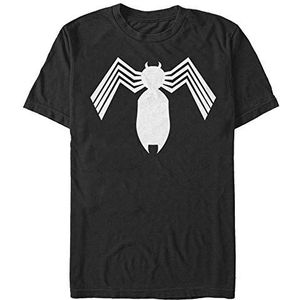 Marvel Spider-Man Classic Alien Symbiote Icon Organic T-shirt Unisex T-shirt met korte mouwen, zwart, L, SCHWARZ