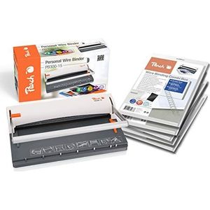 Peach PB300-15P draadbinding met 5 x 20 zilveren bindingen, 60 pagina's