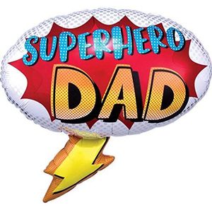 Amscan International 3932301 - Anagram Supershape - Folieballon - Superhelden Dad