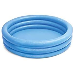 Intex 59416NP Opblaasbaar zwembad met drie ringen, kristalblauw, 1,14 m x 25 cm