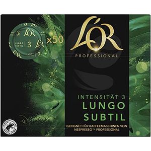 L'OR Supreme Nespresso®* Pro koffiecapsules, compatibel met Lor Lungo Subtil (3/10), zacht, duurzaam gecertificeerd, 50 stuks