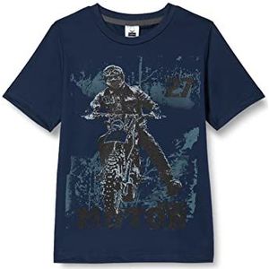 Trigema 336223222 T-shirt voor jongens, Nachtblauw.