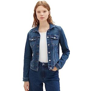 Tom Tailor Denim 1023962 Basic dames spijkerjas, 10119 - Used Mid Stone Blue, L