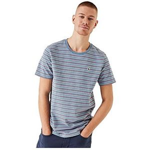 Garcia T-shirt met korte mouwen voor heren, Stenen blauw, 3XL
