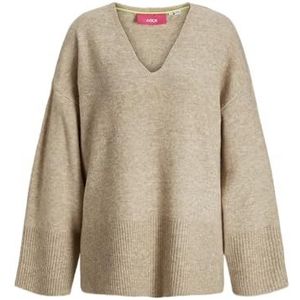 Jack & Jones JXLUCCA Pull en tricot pour femme, Blanc cassé, S