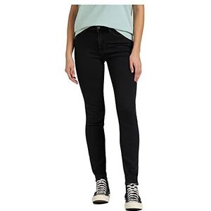 Lee High Waist Skinny Jeans Forever Fit Black Denim