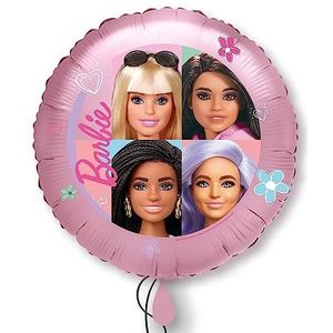 Amscan 4627875 Barbie Sweet Life ronde folieballon, feestdecoratie voor kinderen, 45,7 cm