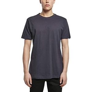 Build Your Brand Heren-T-shirt met ronde hals - Basic top voor heren - Verkrijgbaar in vele kleuren - Maten XS tot 5XL, Navy Blauw