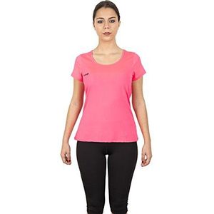 Izas Aland T-shirt voor dames met korte mouwen, Fluorescerend roze