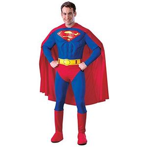 Rubie's Officieel I-888016L Superman-kostuum voor volwassenen, klassiek, maat L, blauw