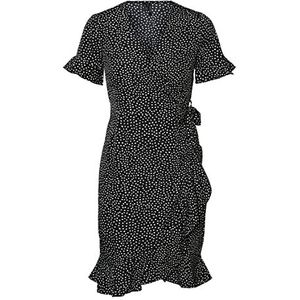 Vero Moda dames jurk, Zwart / Op: White Tiny Dots