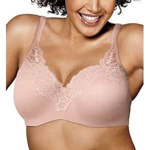 Playtex Secrets Body Revelations beugelbeha met kanten accenten, damesbeha (1 stuk), Zand/parelmoer schelp kant combinatie