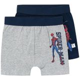 NAME IT Nmmnoz Spiderman 2p Boxer Noos Mar Boxershorts voor jongens, Donkere saffier/verpakking: 2 stuks Drak Sapp + grijs gemêleerd