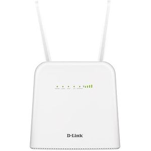 D-Link DWR-960 Cat 7 Wi-Fi AC1200 LTE router, 4G/3G mobiele router, multi-WAN, gigabit-poorten, geïntegreerde SIM-kaartsleuf, dubbele firewall en internet fail-safe