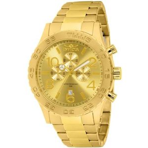 Invicta Specialty - Herenhorloge kwarts van roestvrij staal - 50 mm, Goud, Armband