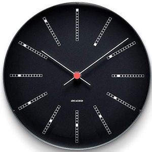 Arne Jacobsen - Bankers Wall Clock Ø 29 cm - Zwart (43646)