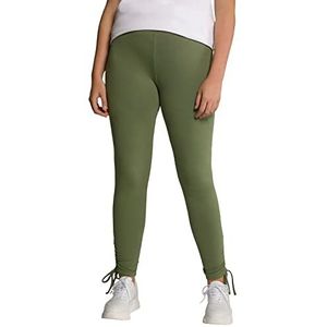 Ulla Popken Leggings van biologisch katoen met zoom Jersey voor dames, Victorian Mist