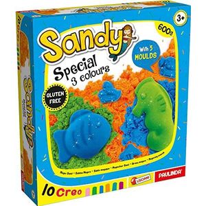 Lisciani Creatieve vrije tijd - Sandy 600 g magisch zand met kunststof vormen - creatief spel voor kinderen vanaf 3 jaar - 80823