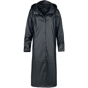 Noisy may Nmsky L/S X- Long A-line Raincoat Noos regenjas voor dames, zwart.