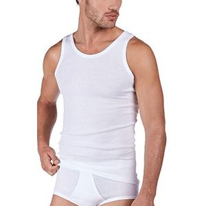 HUBER De Luxe heren onderhemd, wit (0500), L, wit (0500)