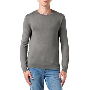 ONLY & SONS OnswBER Life Ls Crew Knit Noos herentrui, Castor Gray
