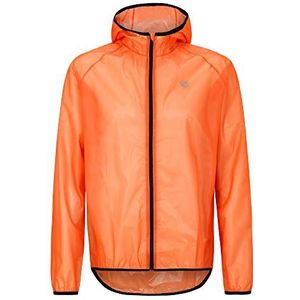 Ziener Nonno Regenjas voor heren, waterdicht, ademend, super licht, 1 verpakking, Oranje Pop