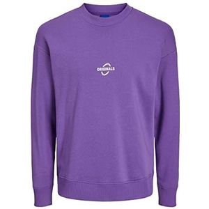 Jack & Jones Jorburning Sweatshirt met ronde hals Tg trainingspak voor heren, intense lavendel, S, Intense lavendel
