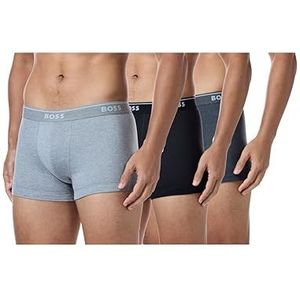 Hugo Boss Set van 3 boxershorts voor heren, meerkleurig grijs/antraciet/zwart, S, Meerkleurig grijs/antraciet/zwart