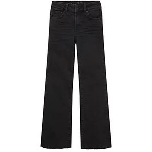 TOM TAILOR Meisjes losse jeans, 10250 - denim destroyed zwart, 158, 10250 - Destroyed Black Denim