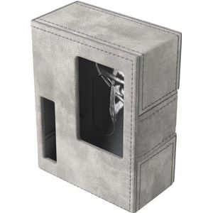 Gamegenic Arkham Horror Investigator Deck Tome - Premium Deck Box voor Arkham Horror: het kaartspel, kan een compleet onderzoekersplak bevatten, neutraal - kleur grijs, gemaakt