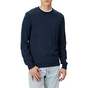 Amazon Essentials Heren trui met ronde hals (verkrijgbaar in grote maat), marineblauw, L