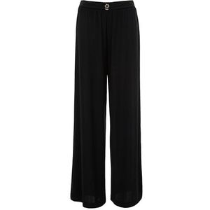 EMPORIO ARMANI Femme Lurex Out of Water Pant Beachwear Noir L, Lurex noir, L
