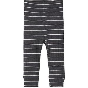 Name It Nbmwang Wool Needle Longjohn Noos XXIII Bodys pour bébés garçons, Blue Graphite/Stripes:stripes, 80