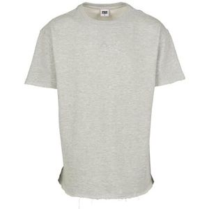 Urban Classics Herirngbone Terry Tee T-shirt voor heren, grijs (Lightgrey 00143)