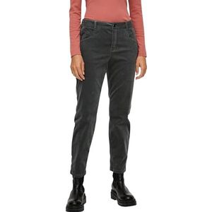 s.Oliver Corduroy broek voor dames, casual pasvorm, Groen